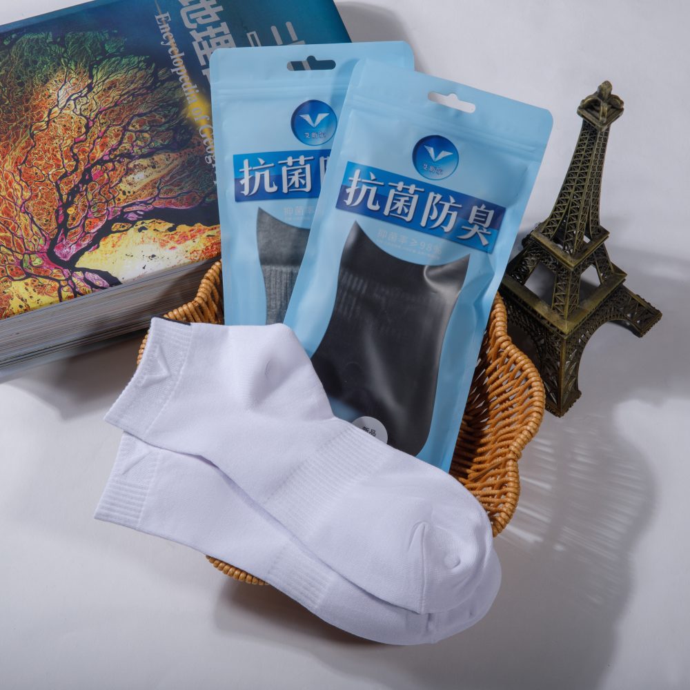 抗菌男低棉袜-3双装